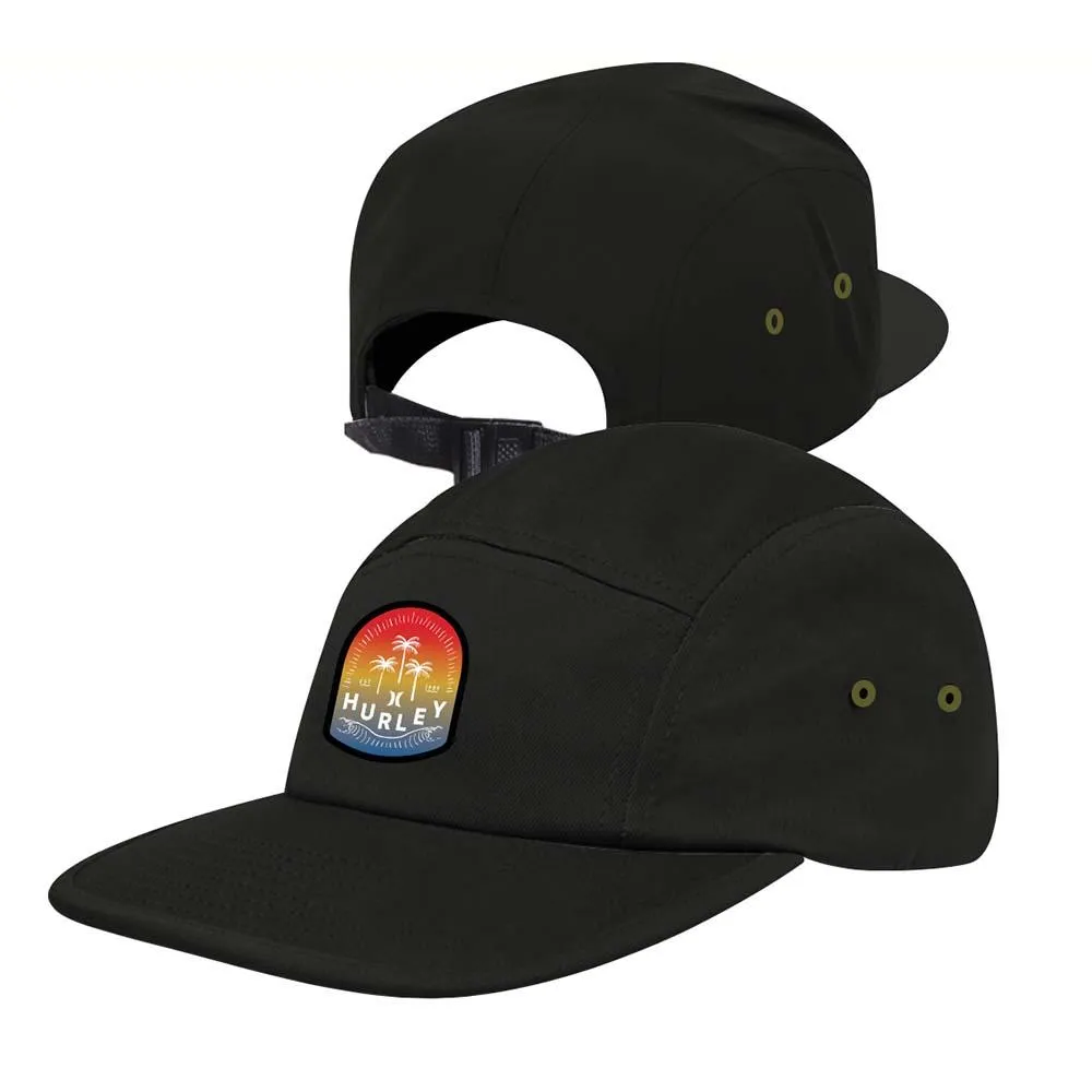 Cap Hurley ---Tri Palm Hat Black