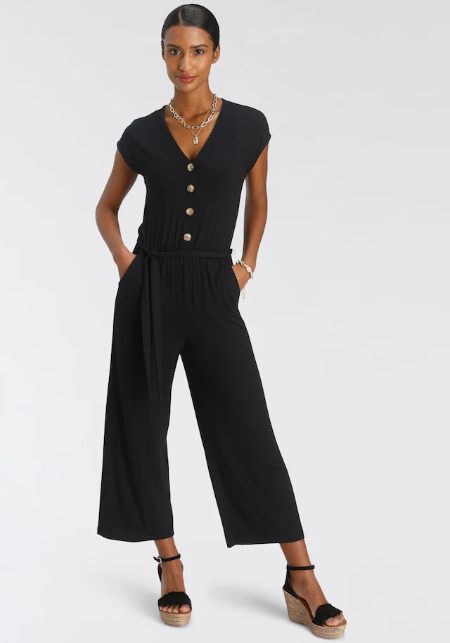 Tamaris Culotte-Overall, mit Knopfleiste